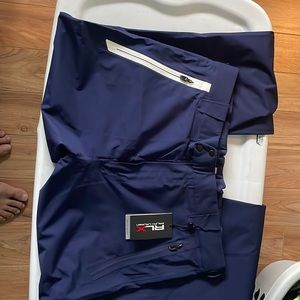 RLX golf rain pants blue Lrg.